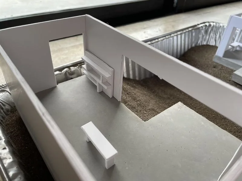 Maqueta de losa de estudio