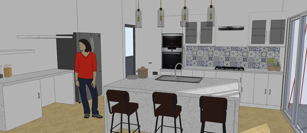 Render propuesta de cocina