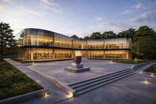 Biblioteca diafana | Fisgo Arquitectura y Diseño