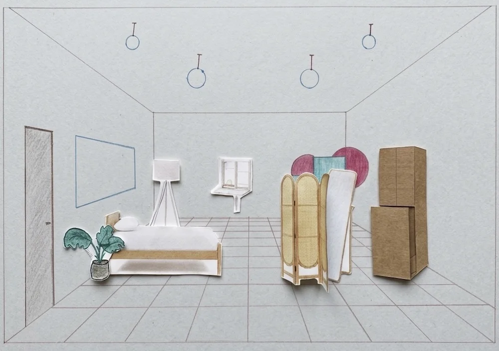 Collage de habitación