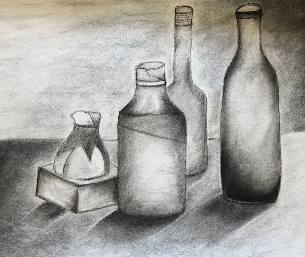 Dibujo con carboncillo