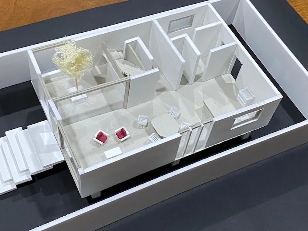 Maqueta de casa diáfana
