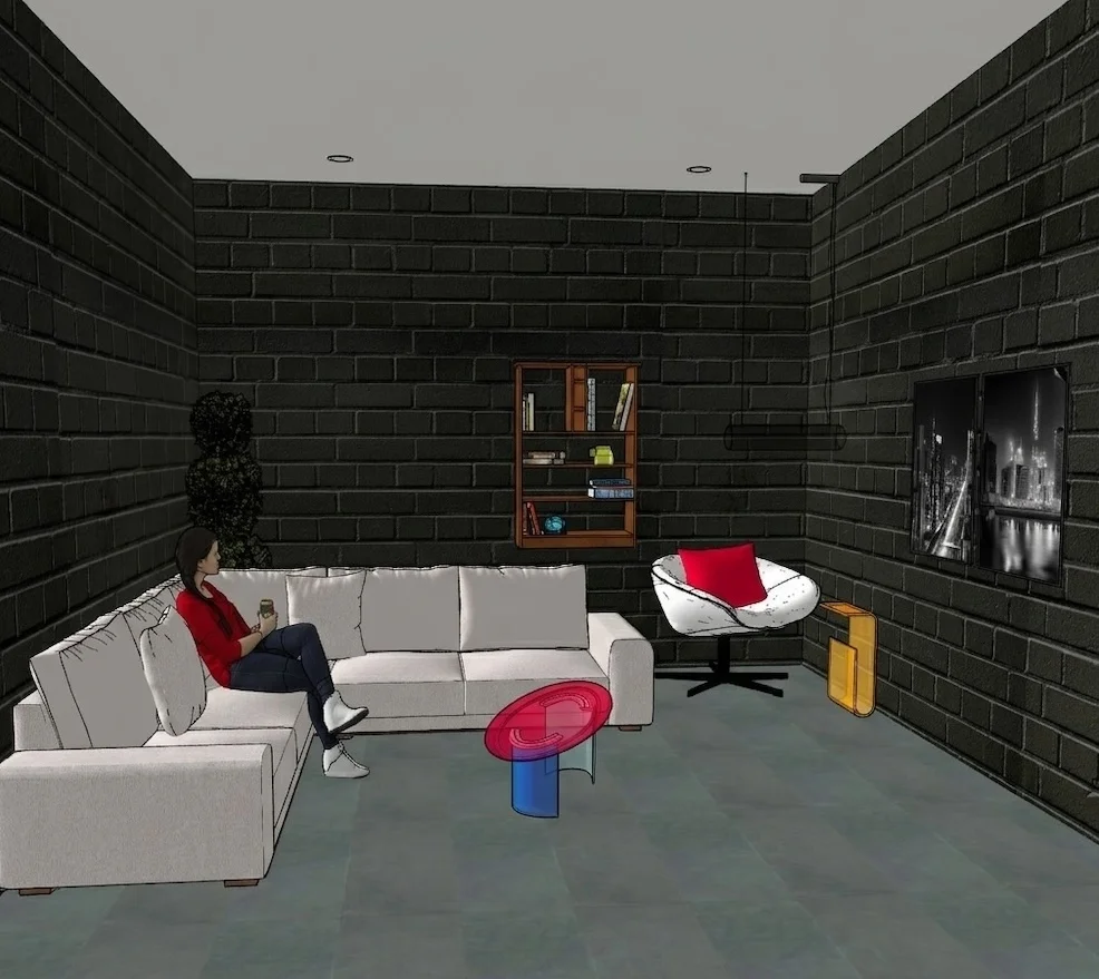 Modelo interior de sala