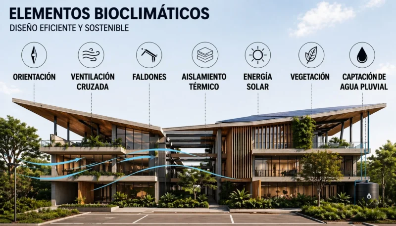 Elementos arquitectónicos bioclimáticos