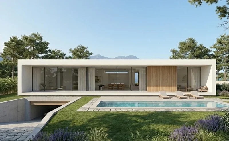 Casa moderna una planta