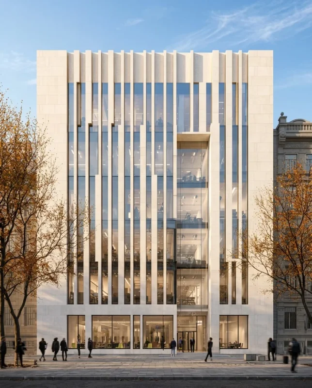 Fachada de edificio institucional